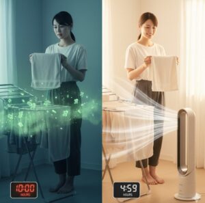 生乾き臭を防ぐための乾燥時間